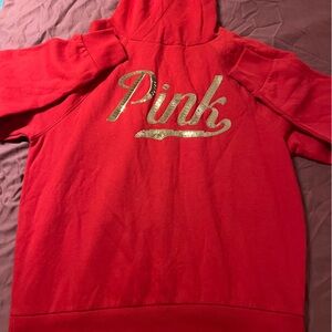 PINK Victoria's Secret Red Hoodie size XS